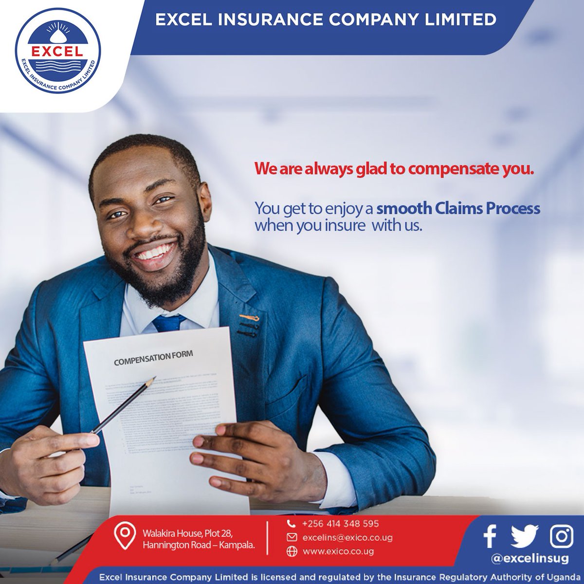 excelinsug_'s tweet image. We guarantee you a smooth Claims Process when you insure with us.
🌐exico.co.ug
#ExcelInsurance #Insuranceneeds