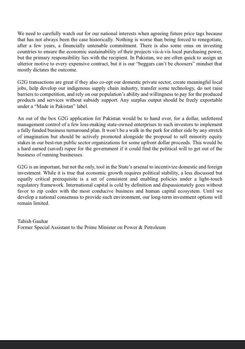 Unpacking the G2G Investment Model

thenews.com.pk/print/1096752-…