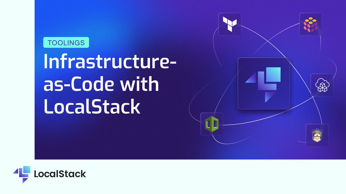 localstack's tweet photo. LocalStack allows you to build &amp; test your Infrastructure-as-Code configurations locally ✨

In this video, you will learn to use LocalStack to test your infra deployments with:

• Terraform
• Pulumi
• CDK
• CloudFormation
• SAM

🔗 https://t.co/VNwHQLaOzX

#LocalStack #IaC https://t.co/ezXG0YRNg9