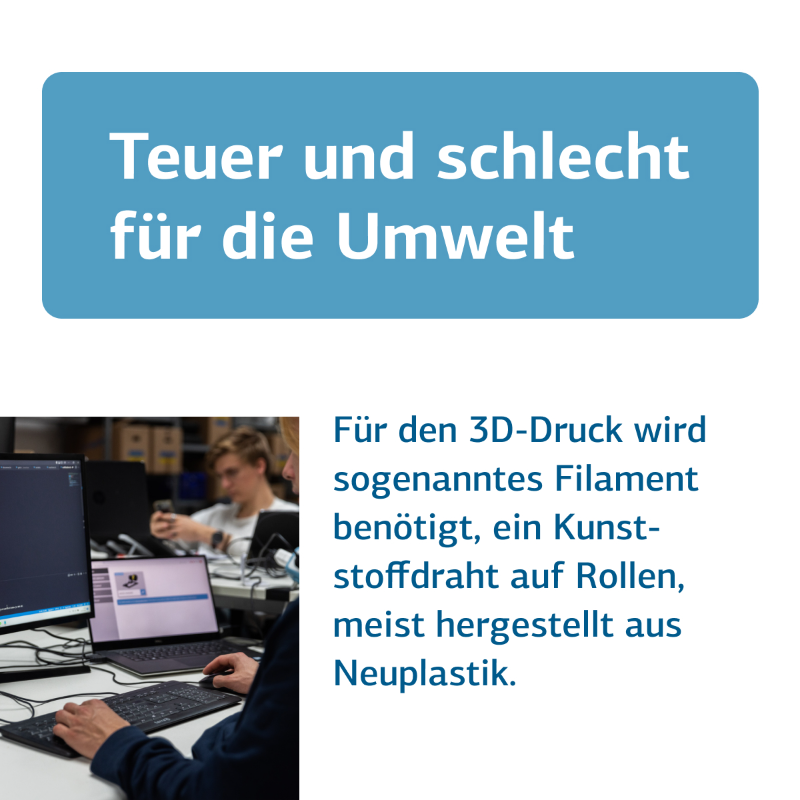 KfW's tweet photo. Das #StartUp #QiTech macht den 3D-Druck nachhaltig! 🖨️
Die Gründer haben eine #Software sowie #Maschinen entwickelt, mit denen Firmen aus recycelten Materialien ihr eigenes Filament für den #3DDruck herstellen können. 👏