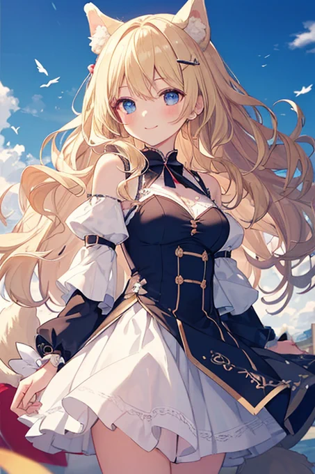 黒服犬耳っ娘 01#AIart 