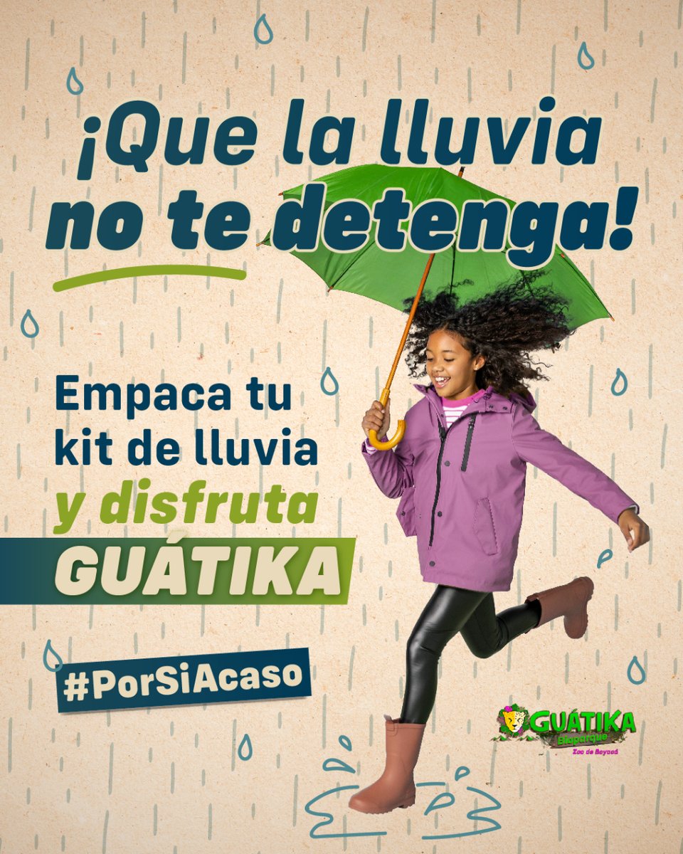 GuatikaFA's tweet photo. Empaca tu kit de lluvia para que vivas la mejor experiencia al visitarnos.
•
https://t.co/CnSPZVqm1s
•
#guatika #zoologico #Boyacá #tibasosa #animales #fauna #especies #seguridad https://t.co/E8QA6ZILZZ