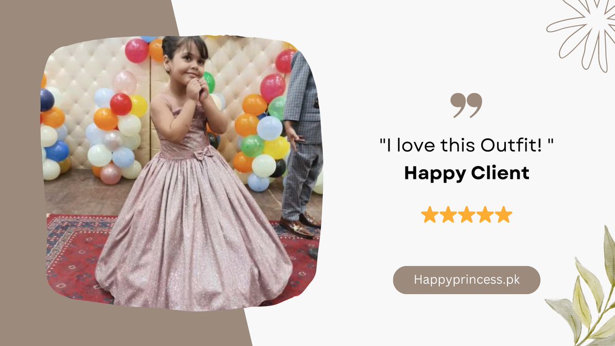 HappyPrincessCo's tweet photo. 💕 Elevating dreams together! 🤝🏻 

🌟 Another happy client, another success unlocked. 🚀 
_________________________________

#HappyPrincess
#ClientJoy
 #SuccessStory
#kidsFashion 
#fancyfrocks
#sale https://t.co/D6FQZTVTp0