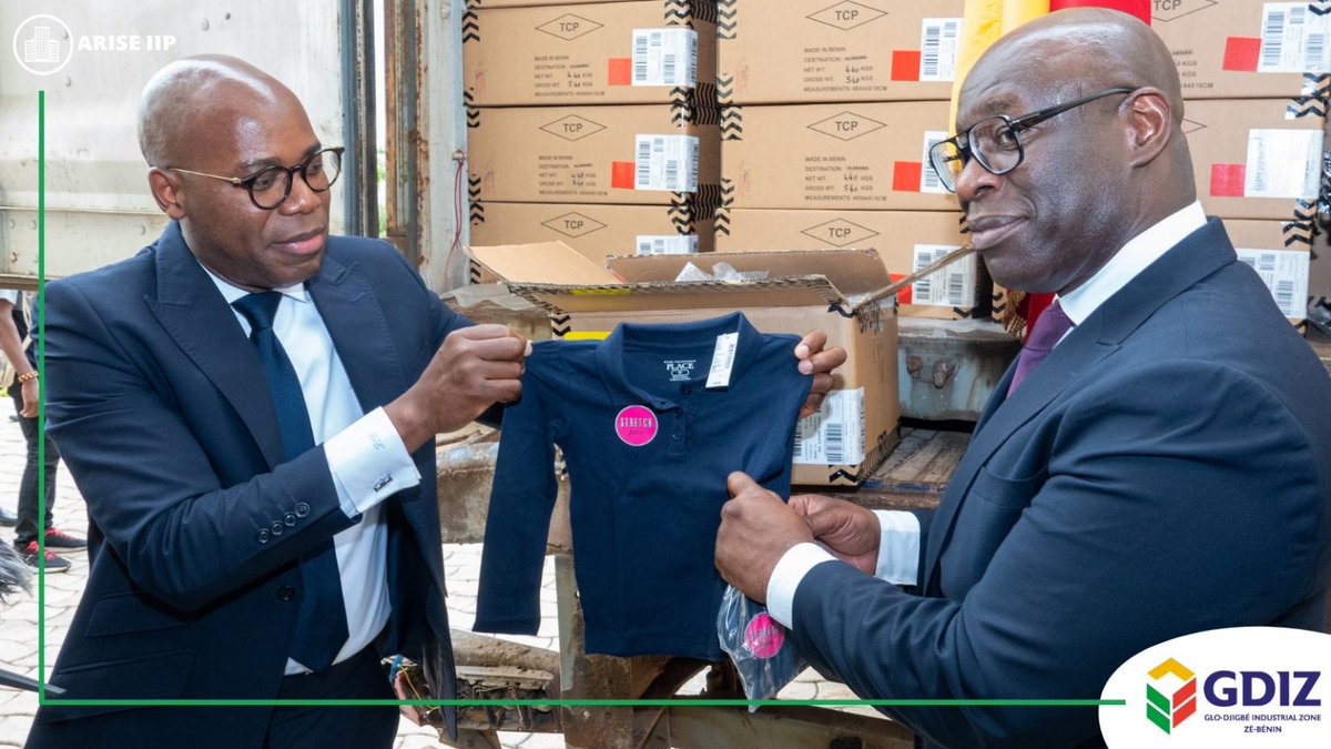 Benin Republic makes their first official shipment of locally made clothes to American Brand, The Children’s Place (ex Disney).

Over 3 million items are expected to be shipped to the US brand by 2024. 

More brands like Zara and H&amp;M have shown interest in Made in Benin products.