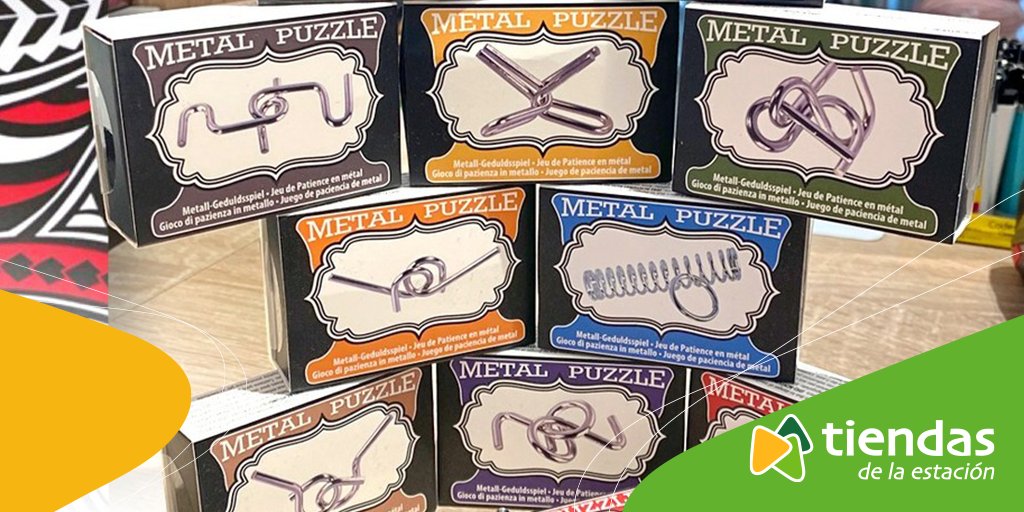 tiendasestacion's tweet photo. Los mini puzles de metal son todo un clásico en #MataMua 🧩

¿Sabrás resolverlos todos?

Hazte con ellos en #tiendasdelaestación de #MadridPuertaDeAtochaAlmudenaGrandes  

#SíguenosYSorpréndete https://t.co/ci38e1ni2S