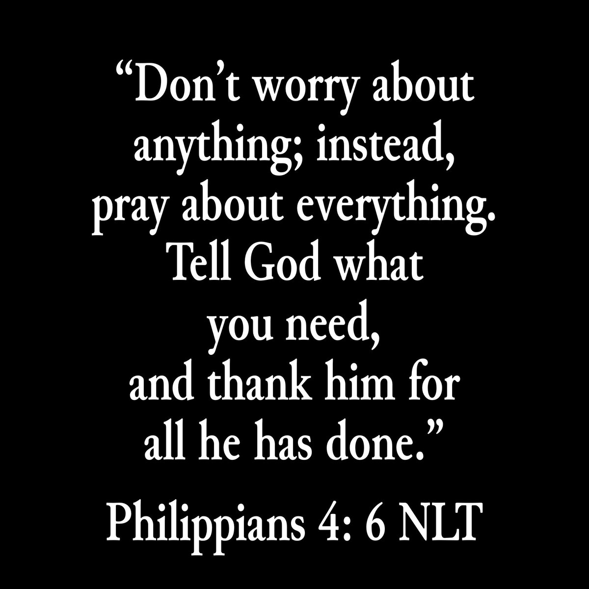 The Bible reminds us that the best cure for any and all our worries is prayer. When we take our worries to God and tell Him what we need, the worry doesn’t feel as heavy.
#LetGoAndLetGod