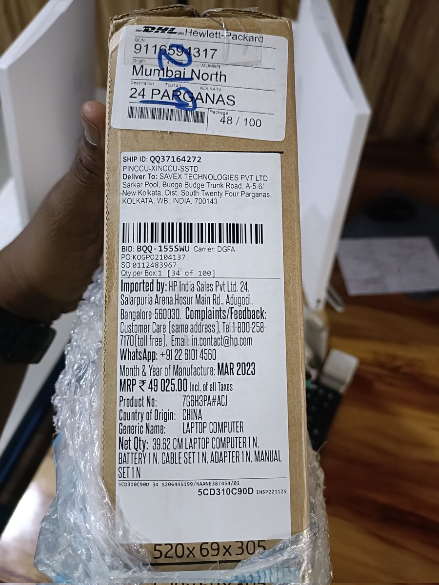 sujeetxxx's tweet photo. I have ordered HP laptop  flipkart but I received wrong and damaged item which is wipro. It's maximum parts is missing and too much old. Also there is no IMEI and serial no. In tax invoice. Since 8 days I am suffering @jagograhakjago @PiyushGoyal @flipkartsupport @Flipkart https://t.co/BMs44HJg3K