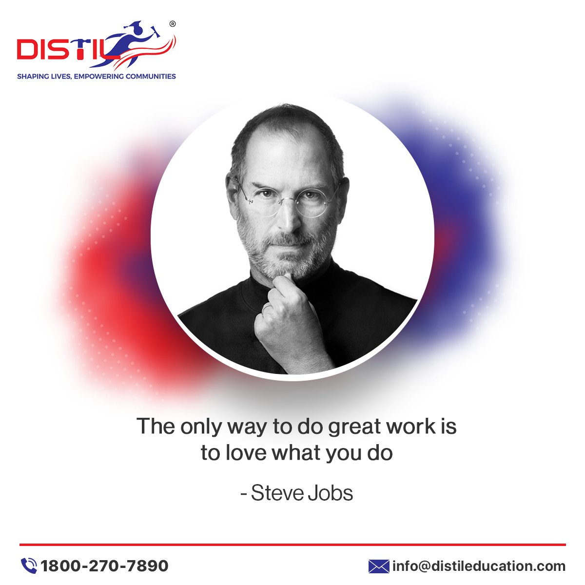 distiledutech's tweet photo. Embracing the Wisdom of Steve Jobs! Unleashing the Extraordinary Power of Passion in Achieving Greatness in Your Work.
#distil #distilgroup #distileducation #PassionInWork #LoveWhatYouDo #UnleashGreatness #SteveJobsWisdom #PathToSuccess https://t.co/HM2KlaeoBl