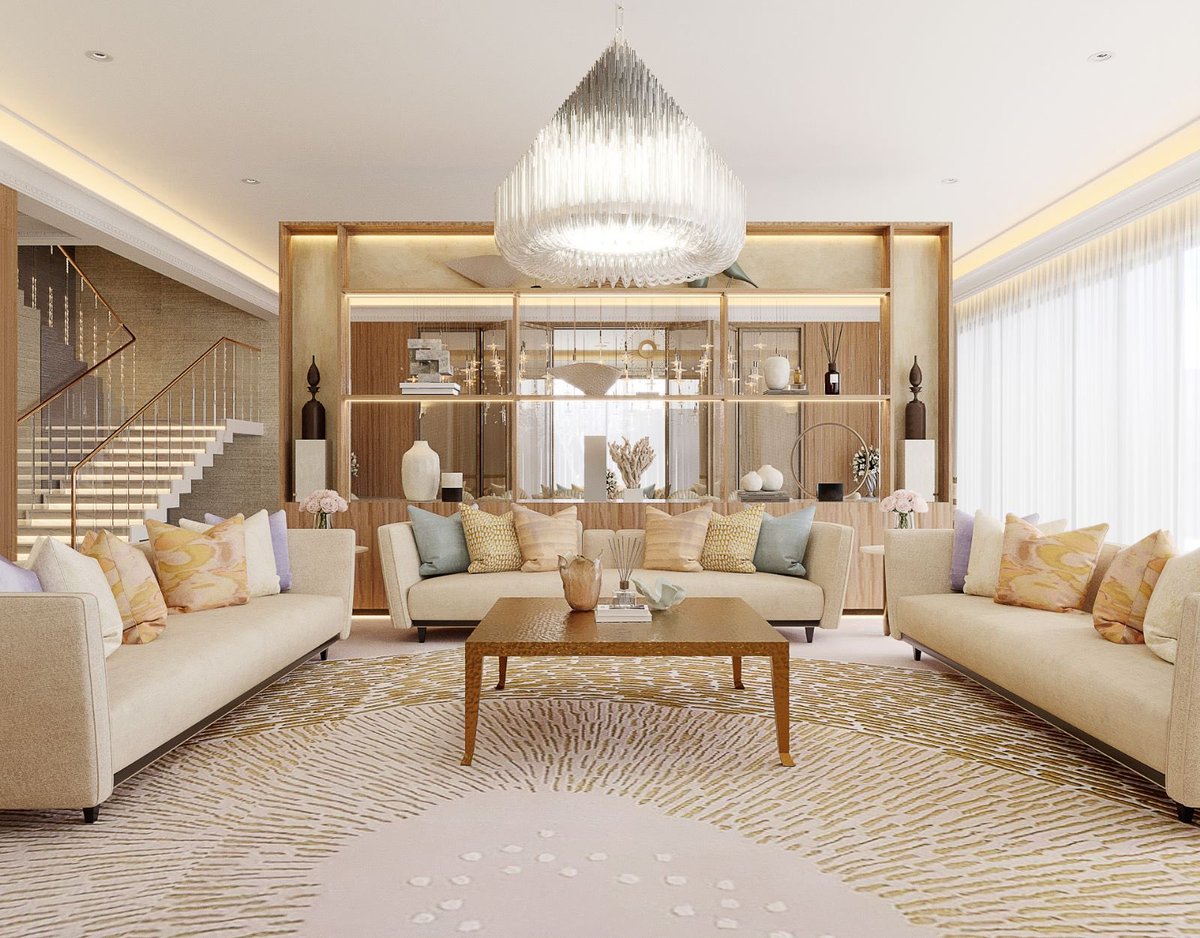 yasminInteriors's tweet image. تم تنسيق كل تفاصيل غرفة المعيشة  بعناية.. ترحب بك هذه المساحة المفتوحة بأجواء هادئة مع إختيار توجه الألوان المحايدة .. قمنا بعرض مجموعة مميزة من القطع الفنية على الرفوف المصنوعة من الخشب الطبيعي ..
#yasmininteriors #15august2023 #interiordesign #riyadh