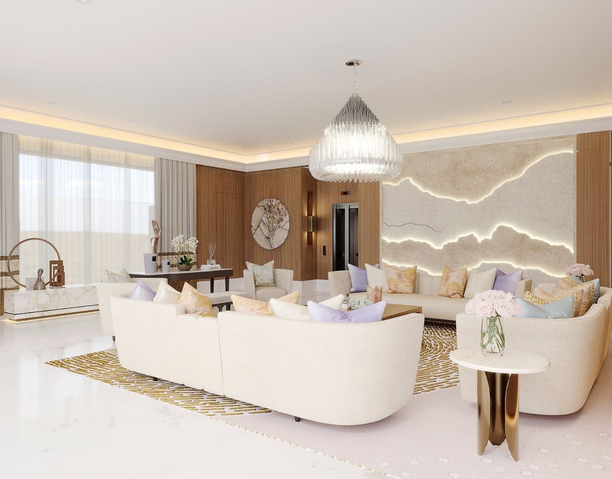 yasminInteriors's tweet image. تم تنسيق كل تفاصيل غرفة المعيشة  بعناية.. ترحب بك هذه المساحة المفتوحة بأجواء هادئة مع إختيار توجه الألوان المحايدة .. قمنا بعرض مجموعة مميزة من القطع الفنية على الرفوف المصنوعة من الخشب الطبيعي ..
#yasmininteriors #15august2023 #interiordesign #riyadh