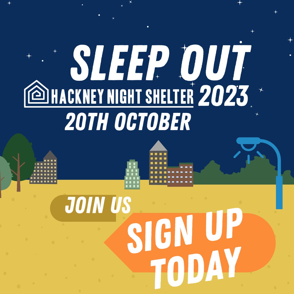 Hackney Night Shelter is hosting our first ever annual Sponsored Sleep Out this year on 20th October. Please join us and sleep out to raise vital funds to support homeless people in London