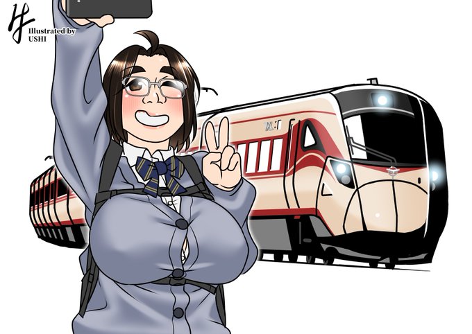 #この子ひとりで自分を認識してもらえそうなうちの子見せて欲しい 
うちの子鉄JKちゃん 