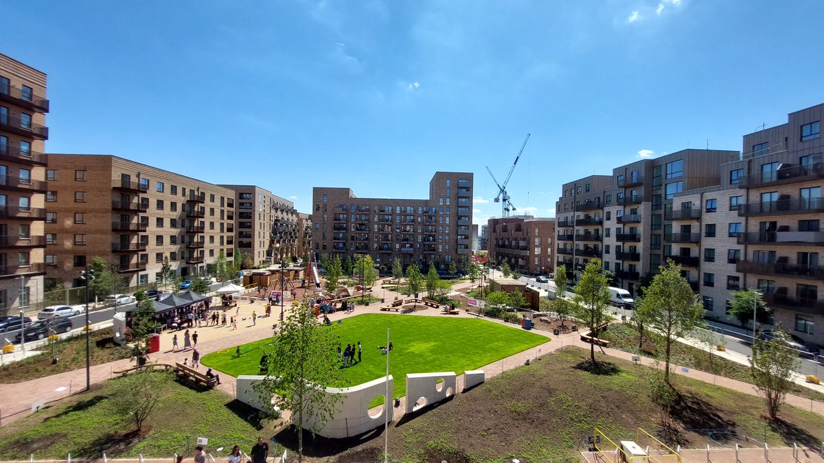 Fantastic to see a public space now being used following the recent completion of works including curved timber benches installed by <a href="/Deckbuilders_UK/">Deckbuilders (UK)</a>