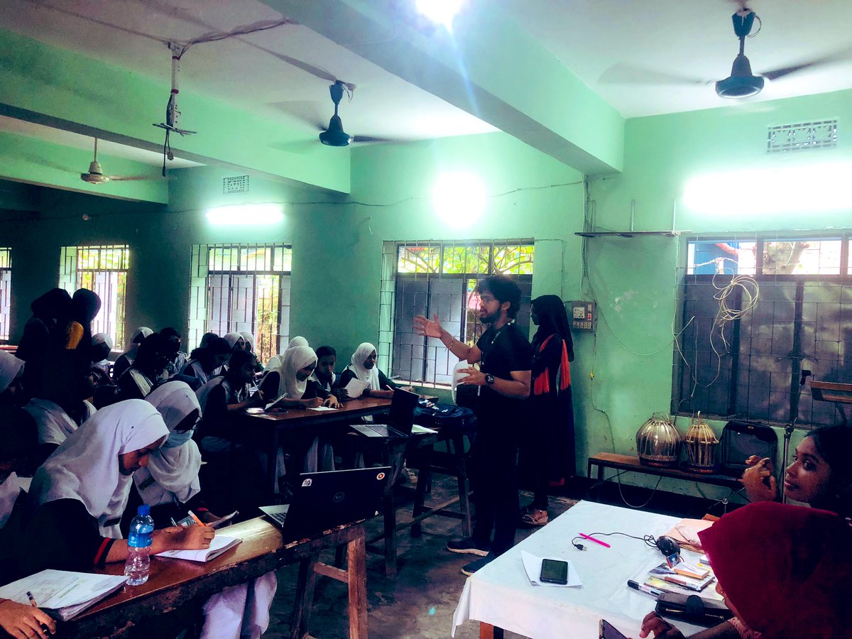 Dipro_Dhar's tweet photo. Today, under the initiative of অভয়ারণ্য - Obhoyaronno and with the support of @YouthNet4CC a #climate Literacy  Workshop was conducted with children at Ali Amzad Govt. Girls’ High School in Moulvibazar. 💚
@GretaThunberg 
@SohanBMYP 
@asifsaleh https://t.co/HYG79tG6Sa