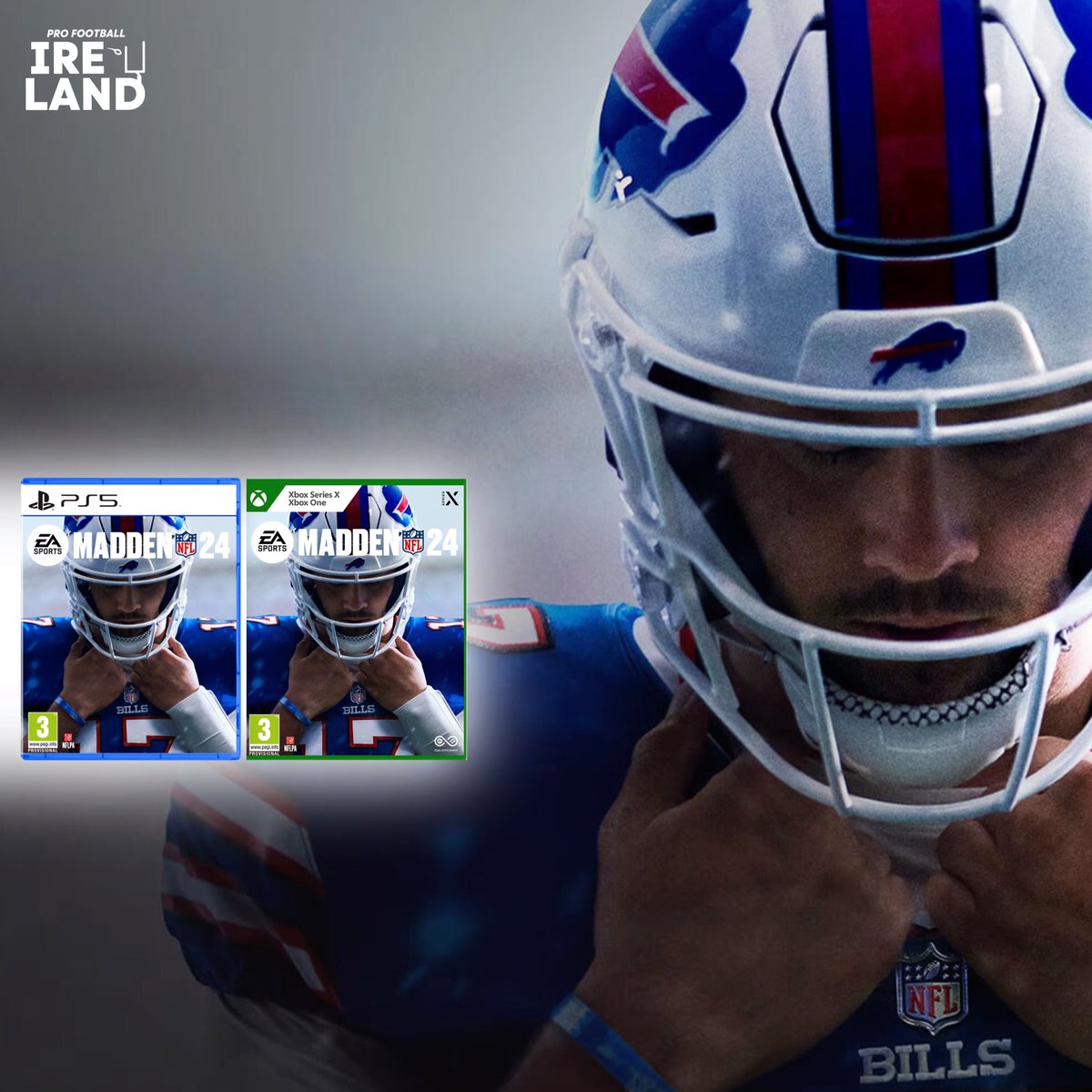 McQuaidNFL's tweet photo. 👋 I’m giving away a code for #Madden24 today. Closes TONIGHT 11PM Ireland/UK. Just like this post and follow myself and @NFLIreland to enter! 🏈

@EAMaddenNFL https://t.co/wkZGTd4KvC