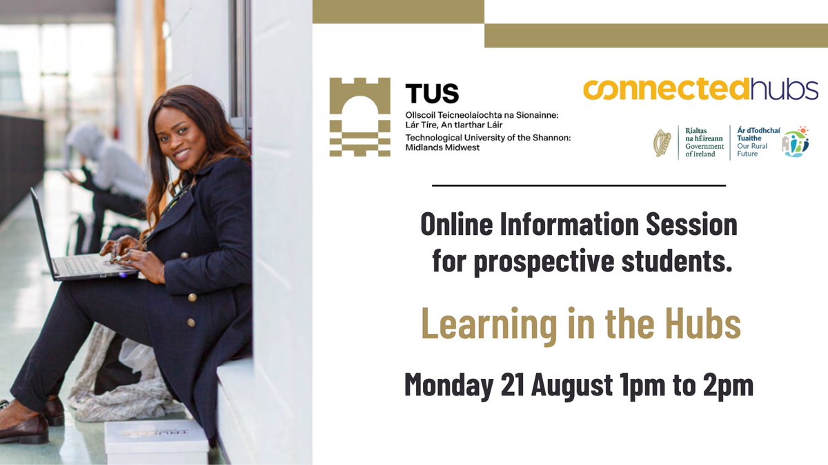 Looking for flexible and convenient higher education options? 📚 Discover 'Learning in the Hubs' - an innovative initiative bringing third-level education to your community.

Discover the courses➡️bit.ly/TUSLG

Register for our free info event:➡️bit.ly/LitHOpen