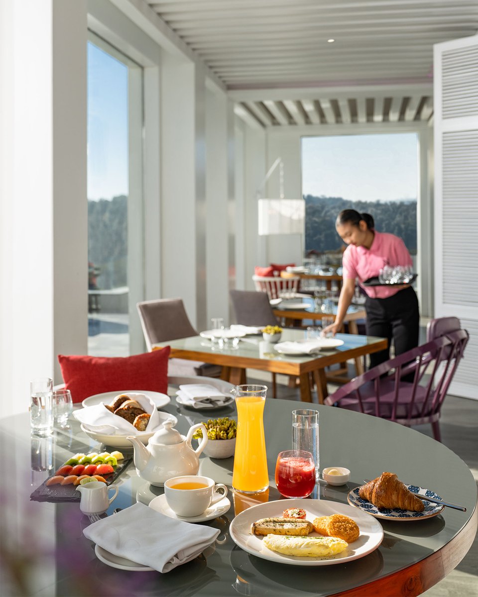 NTMSeleQtions's tweet photo. Start your dream vacation on a delicious note at Namak with our sumptuous breakfast buffet, every day. 

For reservations, call: +91 88940 55112

#SeleQtions #NorbuTheMontanna #Dharamshala #NotJustAnotherHotel #IHCL #IAmAtSeleQtions https://t.co/xm7GtgcdfZ