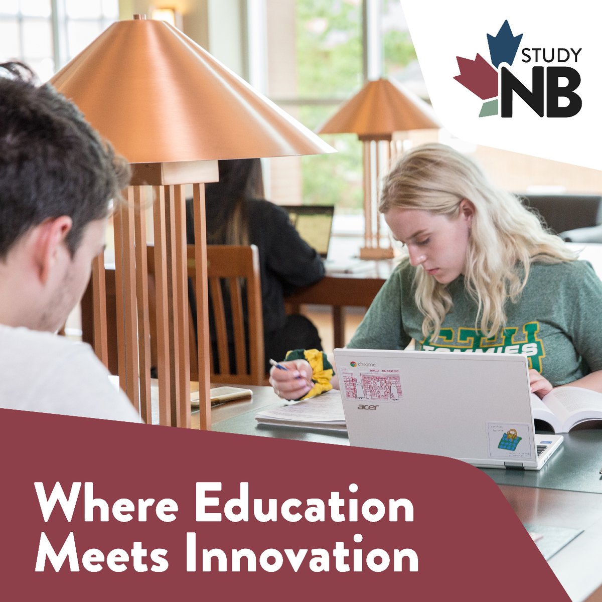studynbca's tweet photo. Hi, we’re StudyNB! 👋
We’re a collaboration between 8 of New Brunswick’s post-secondary educational institutions and the Department of Education, Training and Labour (PETL).
Follow us for exciting updates, announcements, and events.
#NewBrunswick #Canada https://t.co/UVOSMGKfEs
