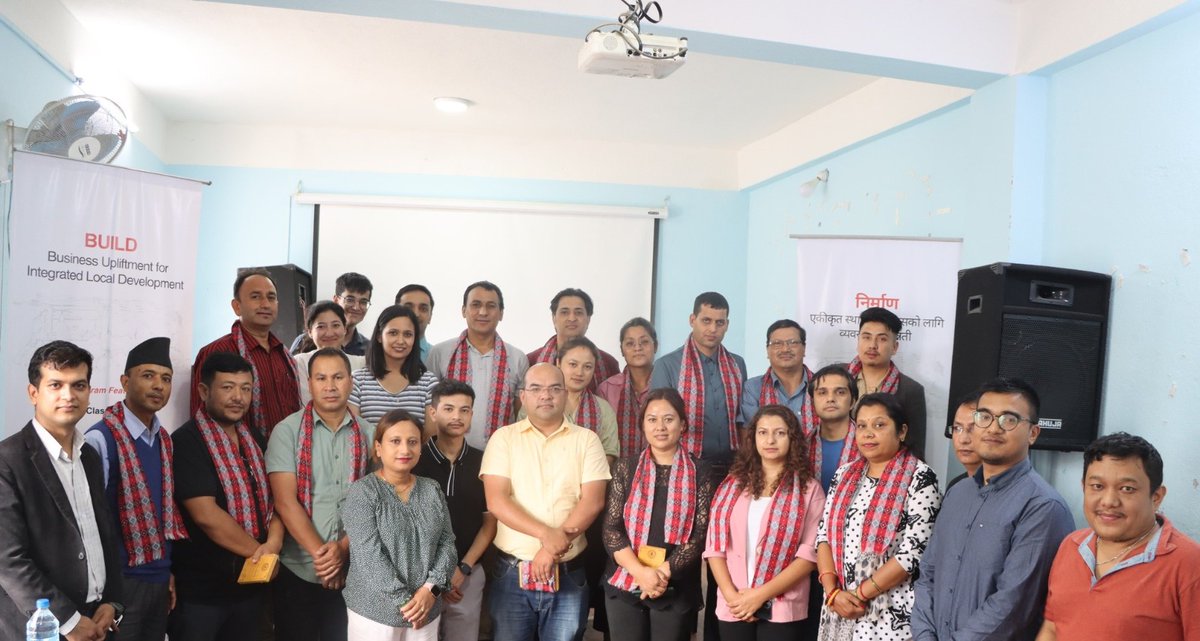 InvestinNepal's tweet image. Highlights of #ProjectBUILD Orientation Day. SMEs were on boarded and expectations were aligned! SMEs interacted with municipality leadership. Legal &amp;amp; marketing experts elucidated on masterclasses. Insights were also shared by OTW’s past BDS recipients.