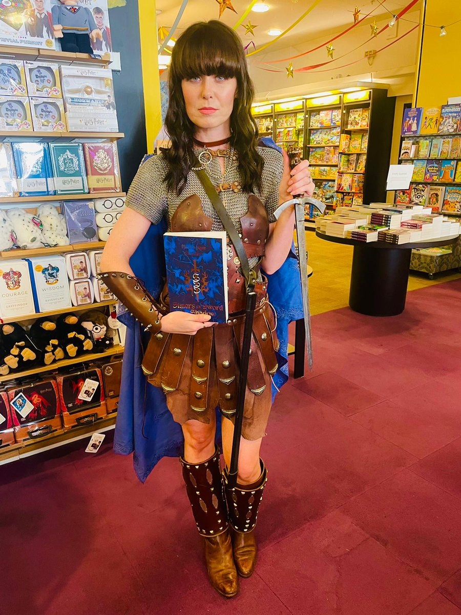 simonYAbooks's tweet photo. We're at Waterstones Piccadilly Bookfest today with our very own female Arthurian knight for #SistersOfSwordAndShadow by @EverydaySexism! Come and take a picture with her and tag us for your chance to win a proof! βοΈ https://t.co/jwlIHiMjZ8