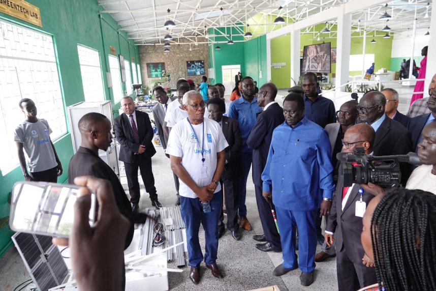 undpsouthsudan's tweet photo. UNIPOD is officially handed over to the University of Juba to embark on a journey of #creativity, #discovery, and #transformation. https://t.co/2b0rJhE7jw