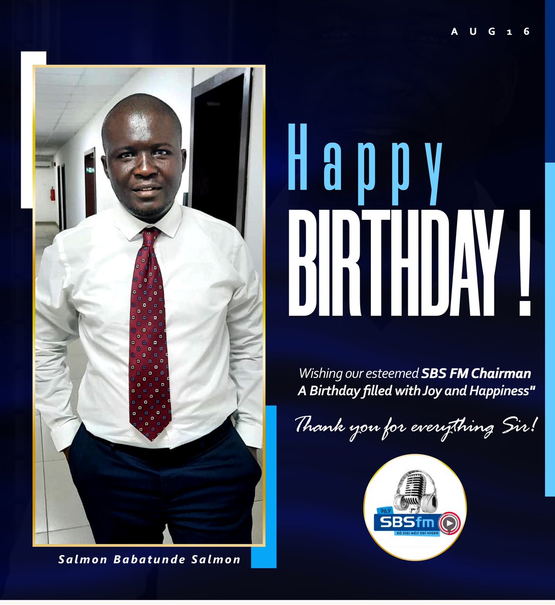 sbs96_9FM's tweet photo. Happy Age Anniversary Sir! #ourCEO @sbs96_9FM ๐๐ # https://t.co/dOSj1DQHrv