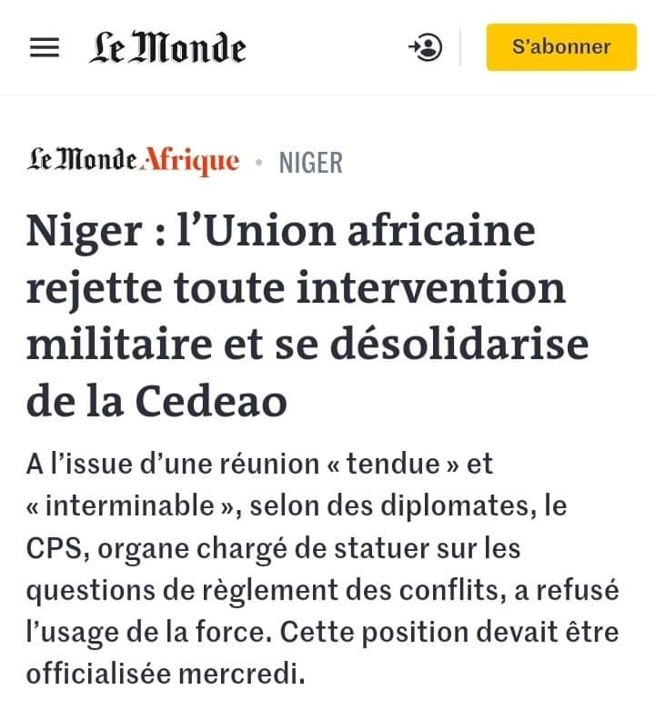 🔴🟢Le monde est en train de changer, les mentalités aussi avec lui. Que ceux qui refutent la mutation géopolitique en fonction de nos périodes s'abstiennent de diriger nos États africains. Dites aux vieux dirigeants, amoureux des périodes coloniales où ils aiment boire et rire à