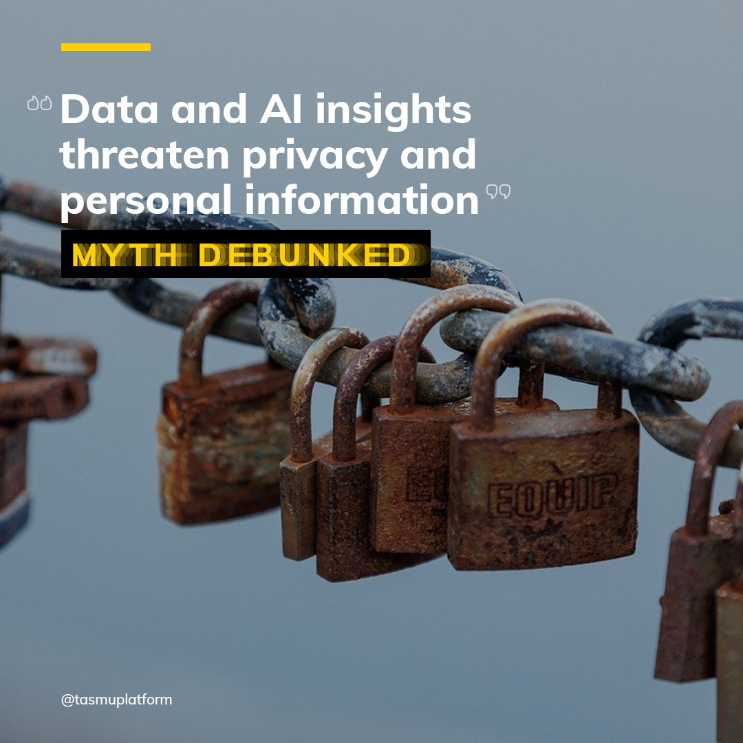 TasmuPlatform's tweet photo. #DataandAI insights can improve various aspects of our lives, including #healthcare, #transportation and personalised recommendations. By embracing privacy-preserving practices and adhering to ethical guidelines, the potential risks can be effectively managed. https://t.co/EtlIYO8yXA