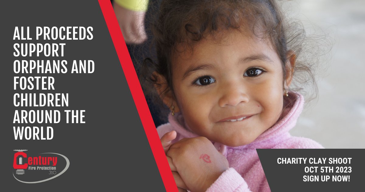 CenturyFP's tweet photo. Don't wait any longer to sign up! We're almost sold out; only 4 prize sponsorships remain! Support orphans and fosters families in Georgia and around the world.

Secure your sponsorship today: https://t.co/6Ugu0sHFyY

#2023CenturyClayShoot  #FirstServeOthers #CenturyFire https://t.co/QQGkb2uXre