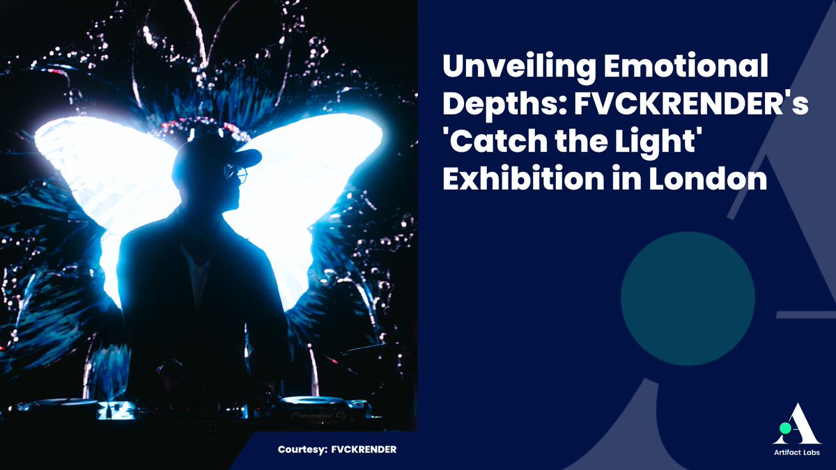 ArtifactLabs_'s tweet photo. Discover the power of art to heal at FVCKRENDER's 'Catch the Light' exhibition in London. Dive into a visual narrative that explores personal struggles and emotional transformation. Experience the captivating blend of light and color. #ArtExhibition #FVCKRENDER #CatchTheLight https://t.co/qKO6WBZPgf
