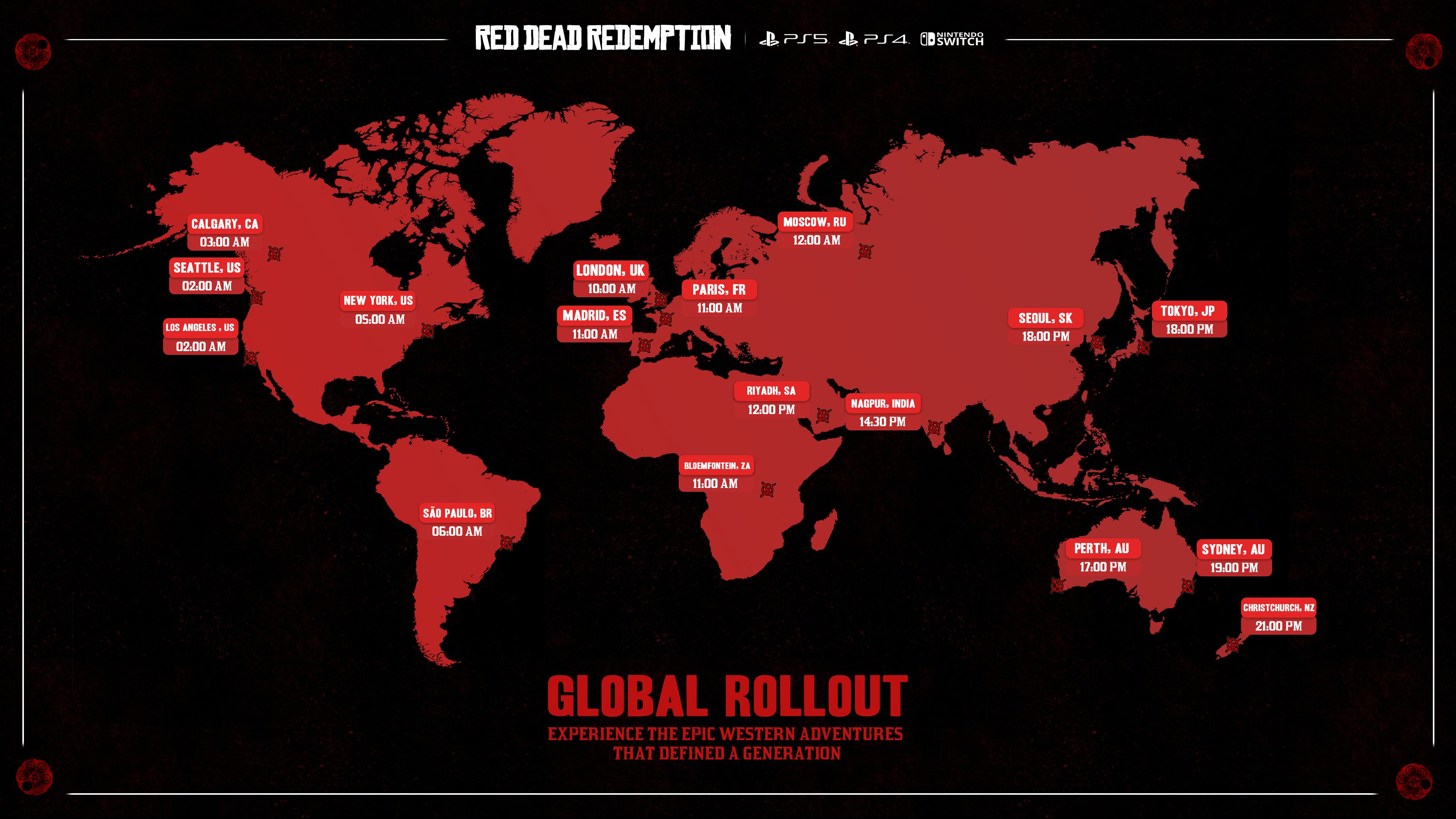 Red Dead Redemption | Este é o horário de liberação do jogo no PS4, PS5 e no Nintendo Switch