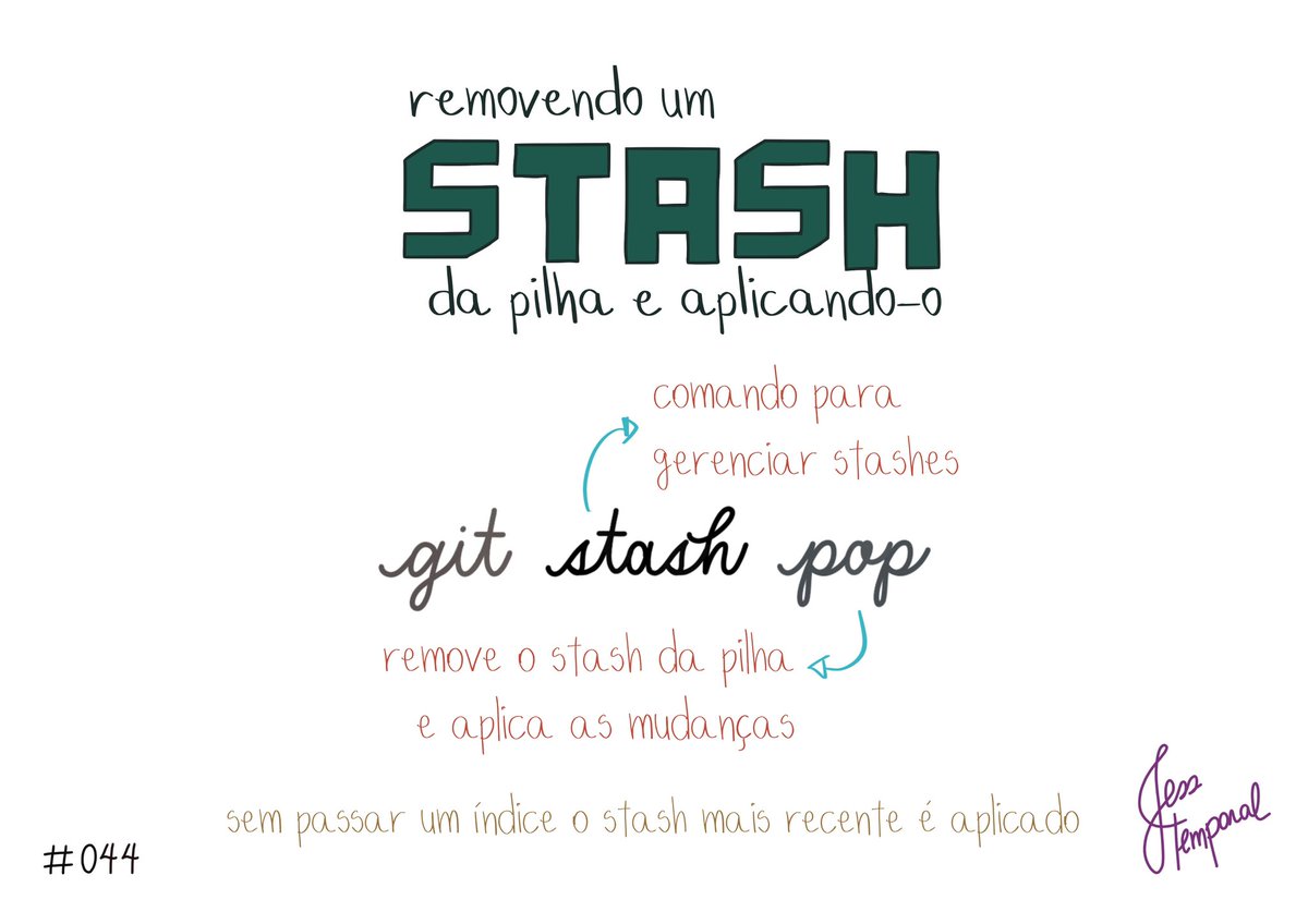 jesstemporal's tweet photo. Para remover o stash mais recente da pilha e aplicá-lo use o comando:
git stash pop
Essa e mais fichas você encontra no: https://t.co/1cRmM8MsGV #GitFichas #Git #GitHub https://t.co/JGqwS2yZGW