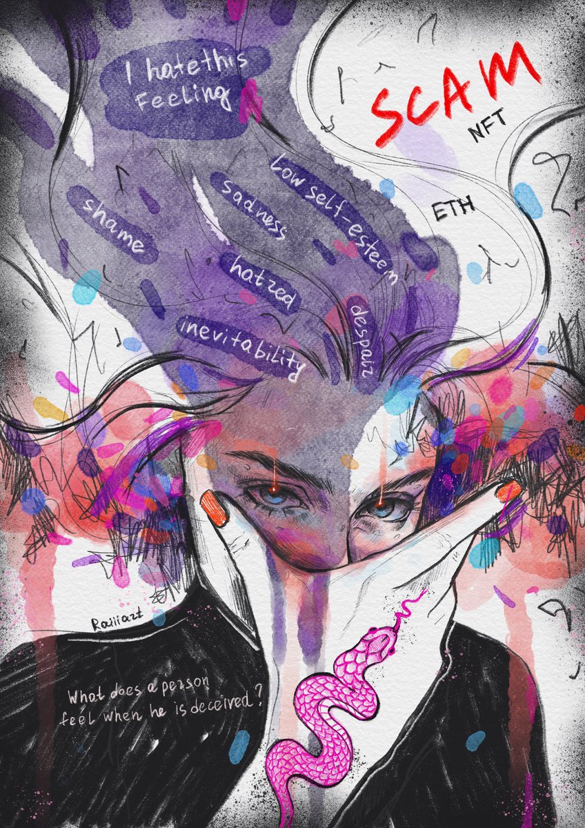 Good morning beautiful souls! 🤍

“What does a person feel when he is deceived?” | R 0.17 ETH 
Listed <a href="/Diz_Iz_/">Diz-Iz</a>  ILO 1 curated by <a href="/v_xtra/">Vic</a>

Check links below 👇🏻✨ #DizIzArt