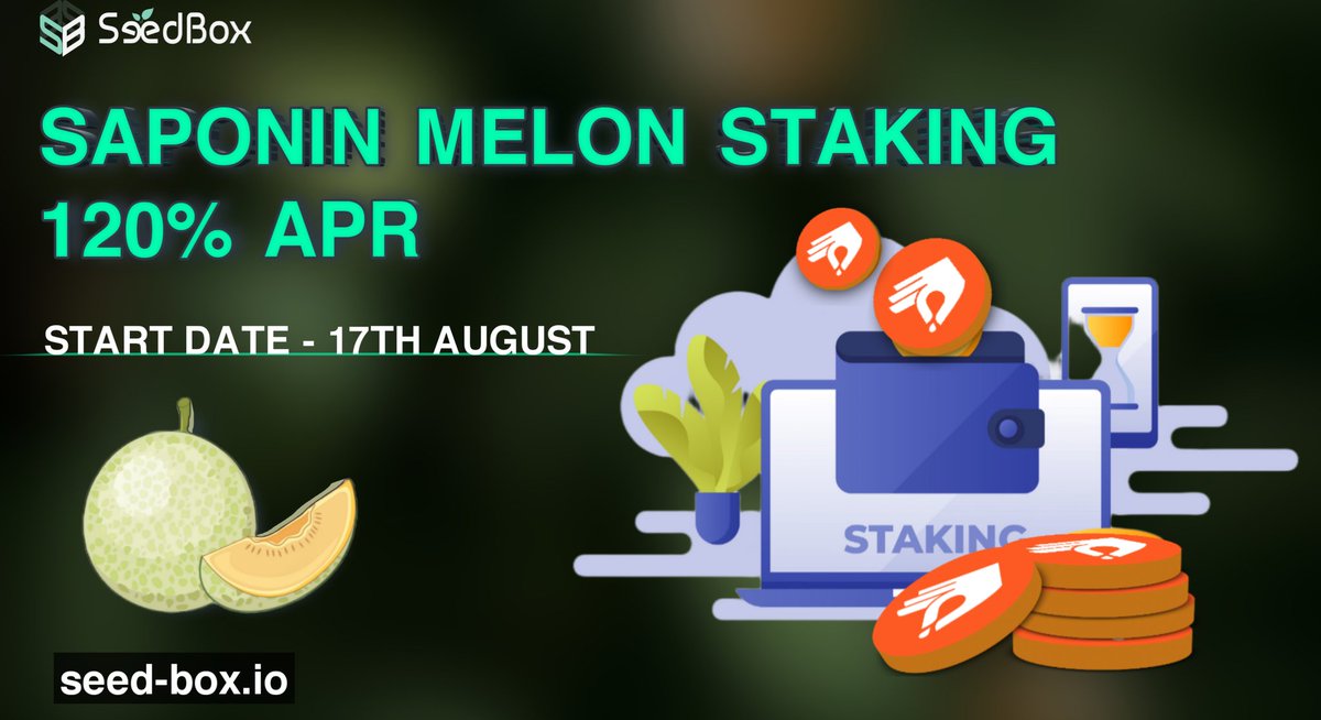 Micro_tuber's tweet photo. Hey MetaRisers!
📣MicroTuber Presents Saponin Melon Staking!
➖ Time: 00:00 UTC, 17th August, 2023
➖ Venue: SeedBox (https://t.co/lheUtqeF0i)
For detailed information;
https://t.co/RZ0l75MqAb
#metarising #microtuber #c2e #p2e #clean2earn #bsc #gamefi #nft #mexc https://t.co/6ZzroYutYz