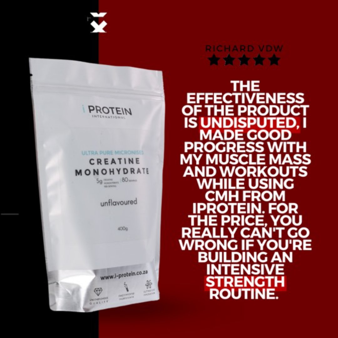 iprotein_sa's tweet image. Unlock Your Maximum Potential with Ultra-Pure Creatine Monohydrate! 💪✨ Made with precision &amp;amp; manufactured to 99.9% purity, our high-quality creatine is free from fillers. Experience the power of pure creatine! 

​👉 i-protein.co.za 

#iprotein #maketheshift #PurePower