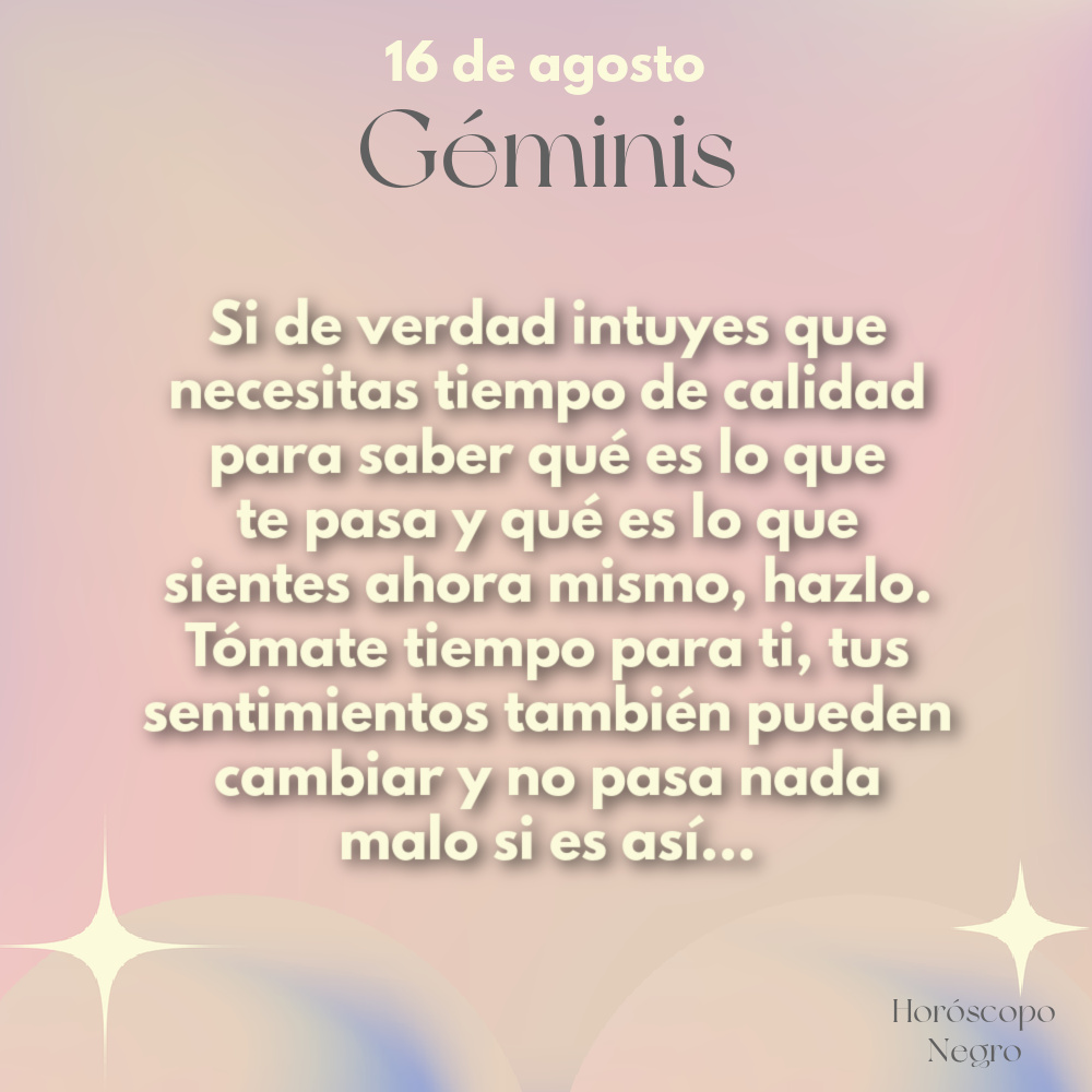 ✨♊✨ #geminis #horoscoponegro