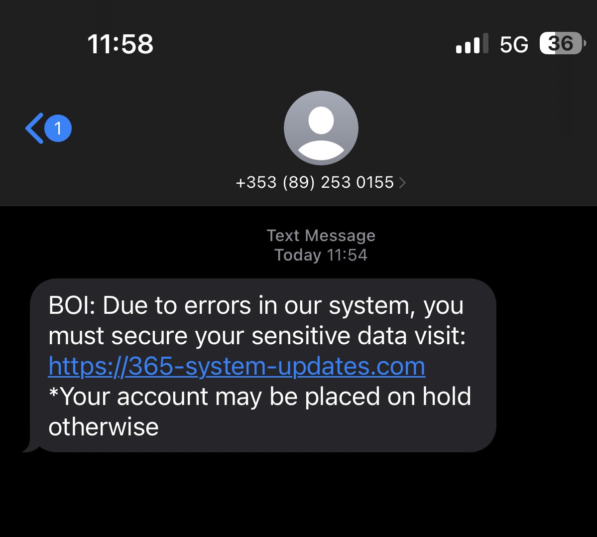 TrionaIrl's tweet photo. There are scammers making the most of the @talktoBOI issues and trying to get more details. I hope people are aware! https://t.co/zQsitGSVkm