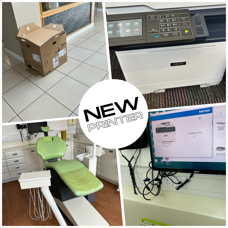 simplytechsolut's tweet photo. 🦷🖨️ Printer Upgrade Alert! 🖨️🦷

Hello, efficient printing! 🎉✨ Local dental reception team gets an upgrade with a new colour laser printer. Appointments and paperwork just got smoother! 📅📄 From printers like this to servers and workstations, we've got your back. https://t.co/5aPJxrJS6i