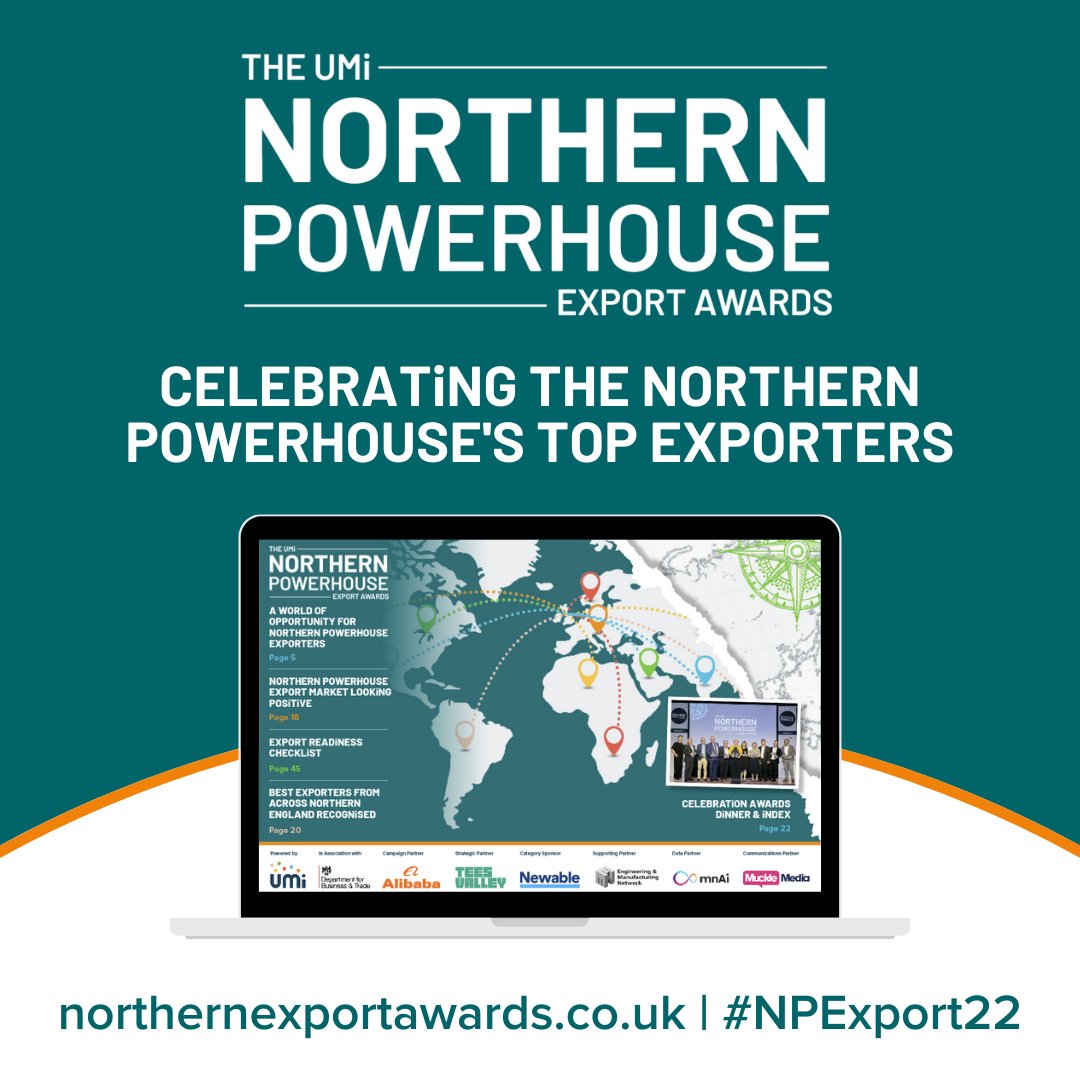 The Northern Powerhouse Export Awards publication is LIVE! Published in association with @tradegovuk_NPH, read to discover: 📰Advice articles from the UMi Sat Nav. 🎙️Interviews with export leaders. 🏆Inspiring stories of export success. Read here👇 🔗 ow.ly/5QqC50Pzi99