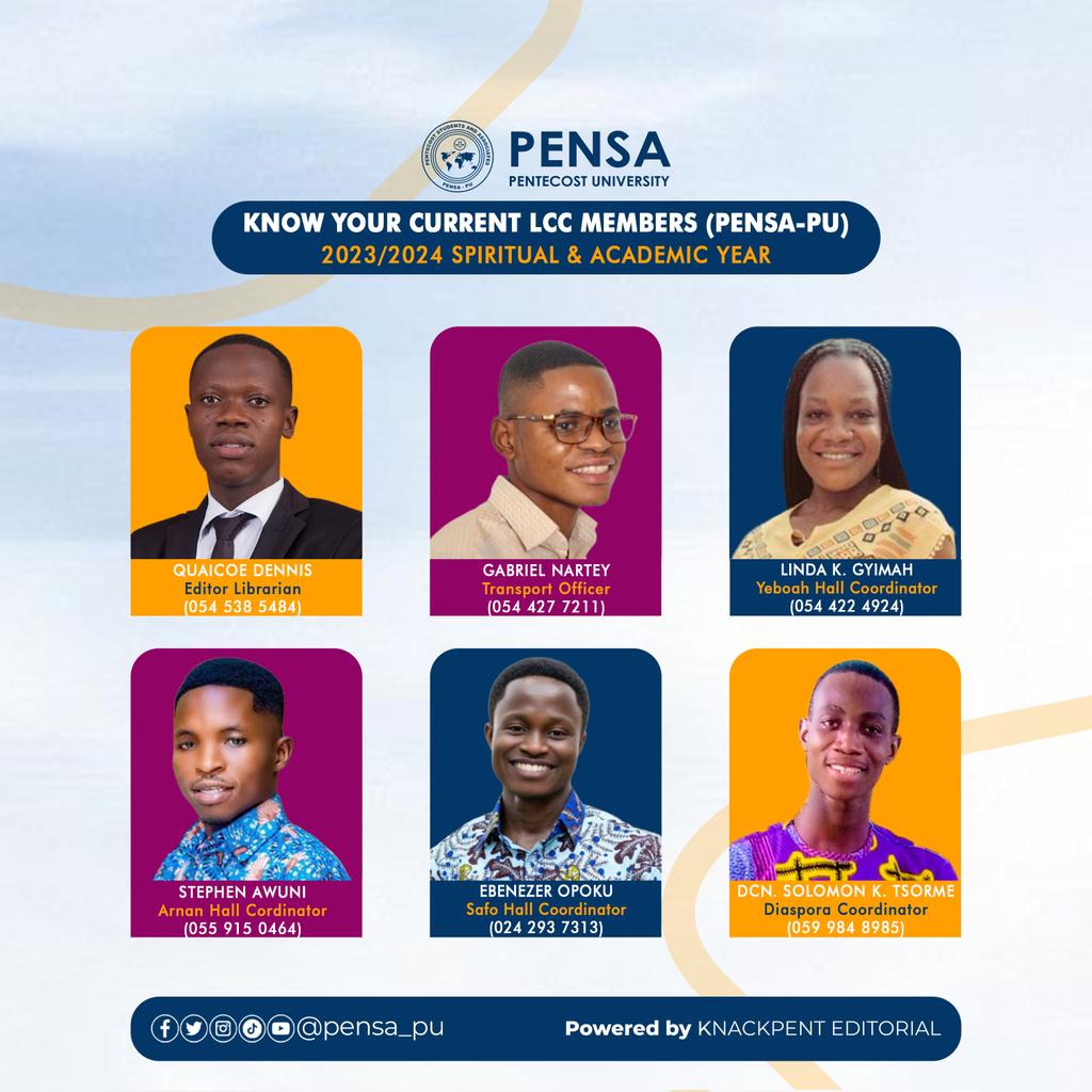 pensa_pu's tweet photo. We present to you a new set of God's instruments ready to lead God's church 🥳🤲🏾
Indeed a New Wave and a fresh anointing 🔥🥰💃
#KnowYourCurrentLCC
#HolisticTransformation
#PensaPentvars
©️ KnackPent Publicity Team https://t.co/jGWxuaOjvZ
