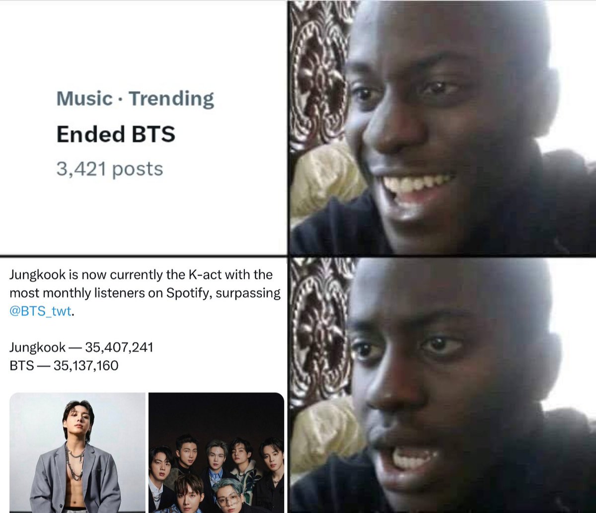 tae_cherriess's tweet image. Visual representation of kpopies after seeing “Ended BTS” trending :