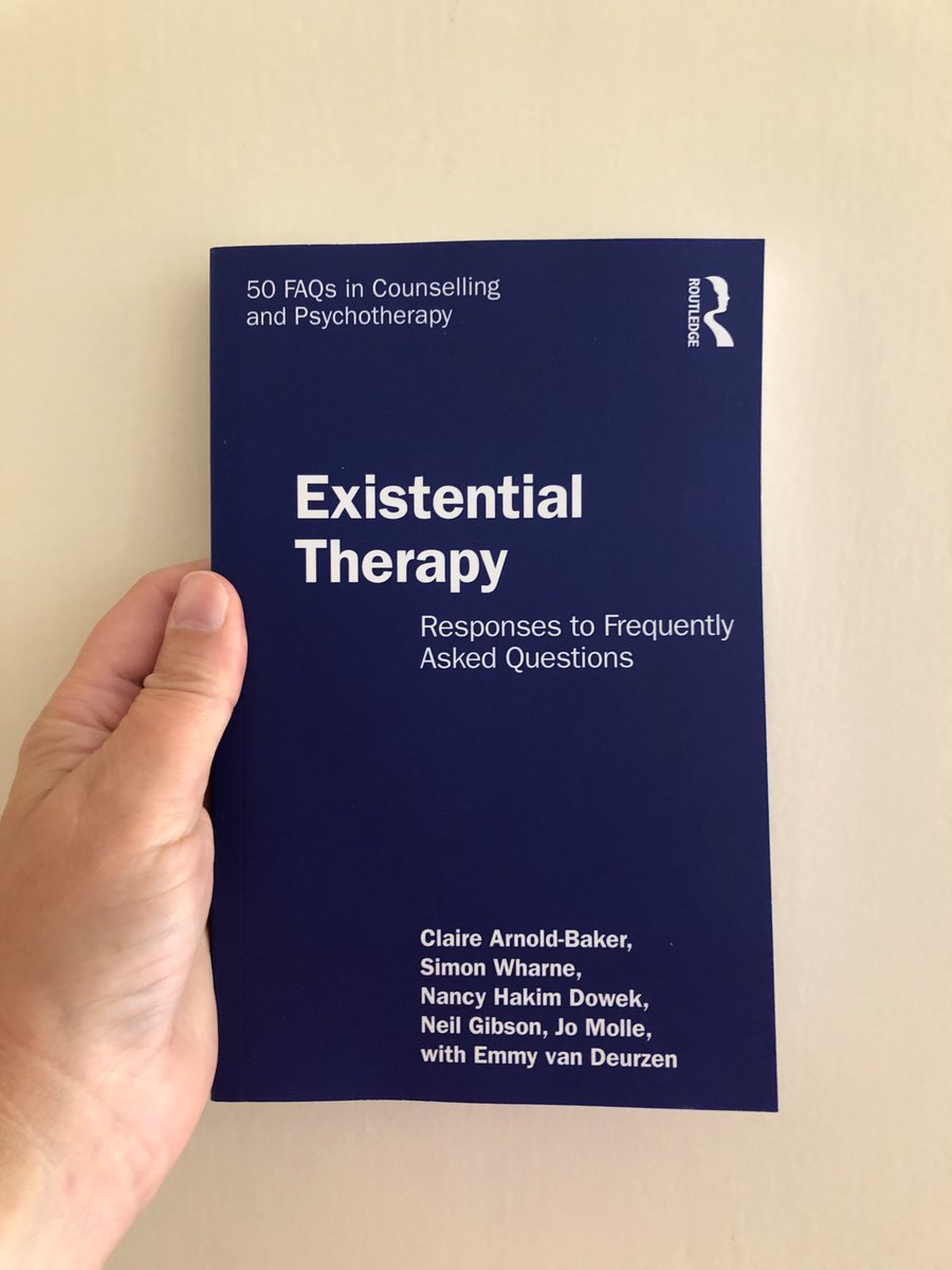 DrClaireAB's tweet image. Always exciting to hold in your hand the first copy of your new book hot off the press! This little book is a wonderful @NSPCinfo team effort (@emmyzen @SimonWharne) and ideal for anyone curious about #existential therapy. Routledge are offering a discount too until 30th Sept!