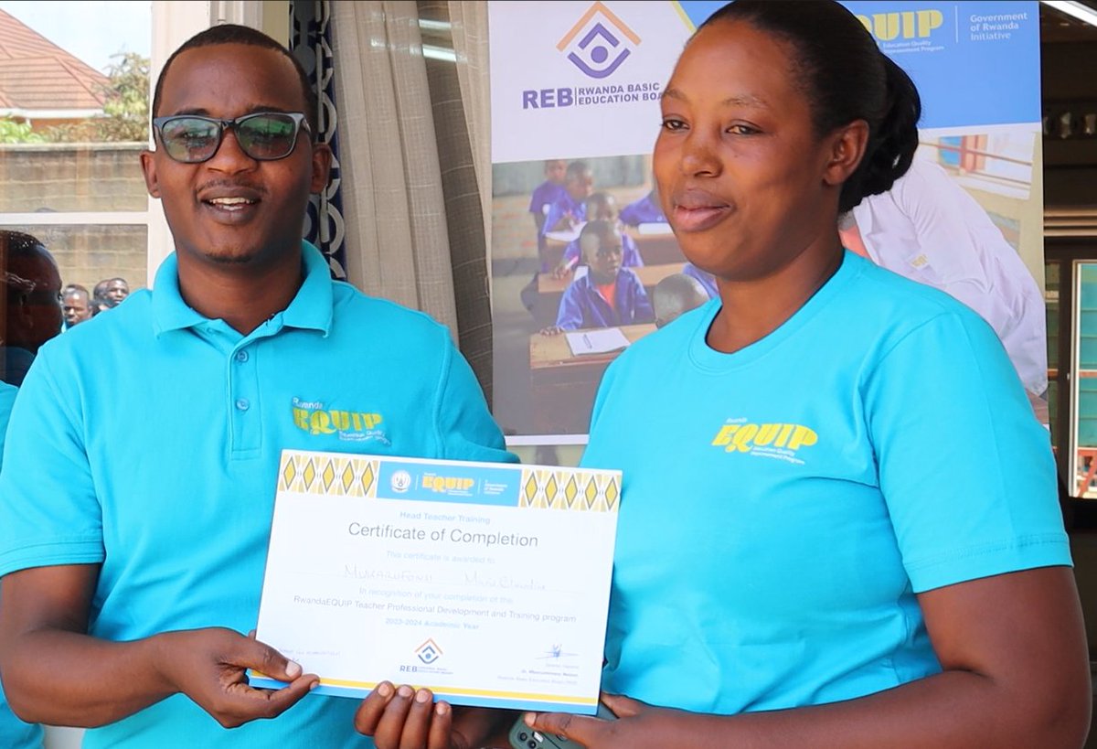 Today, the first cohort of 2241 trainees successfully concluded their intensive training on Tech-Enabled #Teaching and School Management.
They leave equipped with the knowledge, #technology and skills to create #learning spaces where pupils thrive.
#RwandaEQUIP