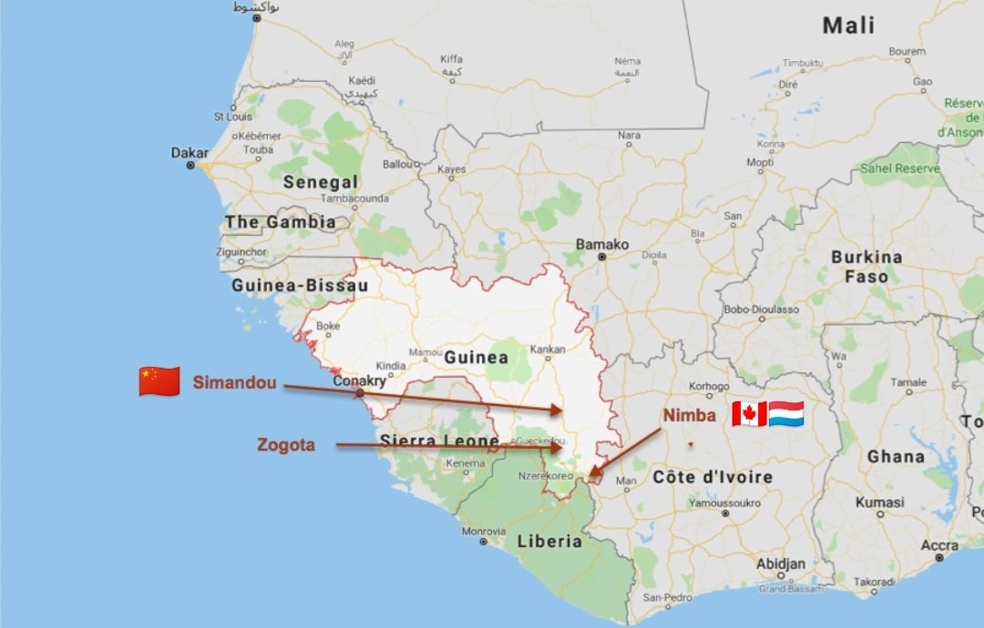 NestorSiurana's tweet photo. 🚨🇬🇳 GUERRA ABIERTA EN GUINEA ENTRE CHINA Y OCCIDENTE POR EL CONTROL DEL HIERRO

🇨🇳💥 #China construirá el ferrocarril desde Simandou a la costa para exportar el hierro a China.

🇨🇦🇱🇺 #Canada y #Luxemburgo han invertido 700M $ en el ferrocarril liberiano y el puerto de Liberia. https://t.co/suD5jYI01Z