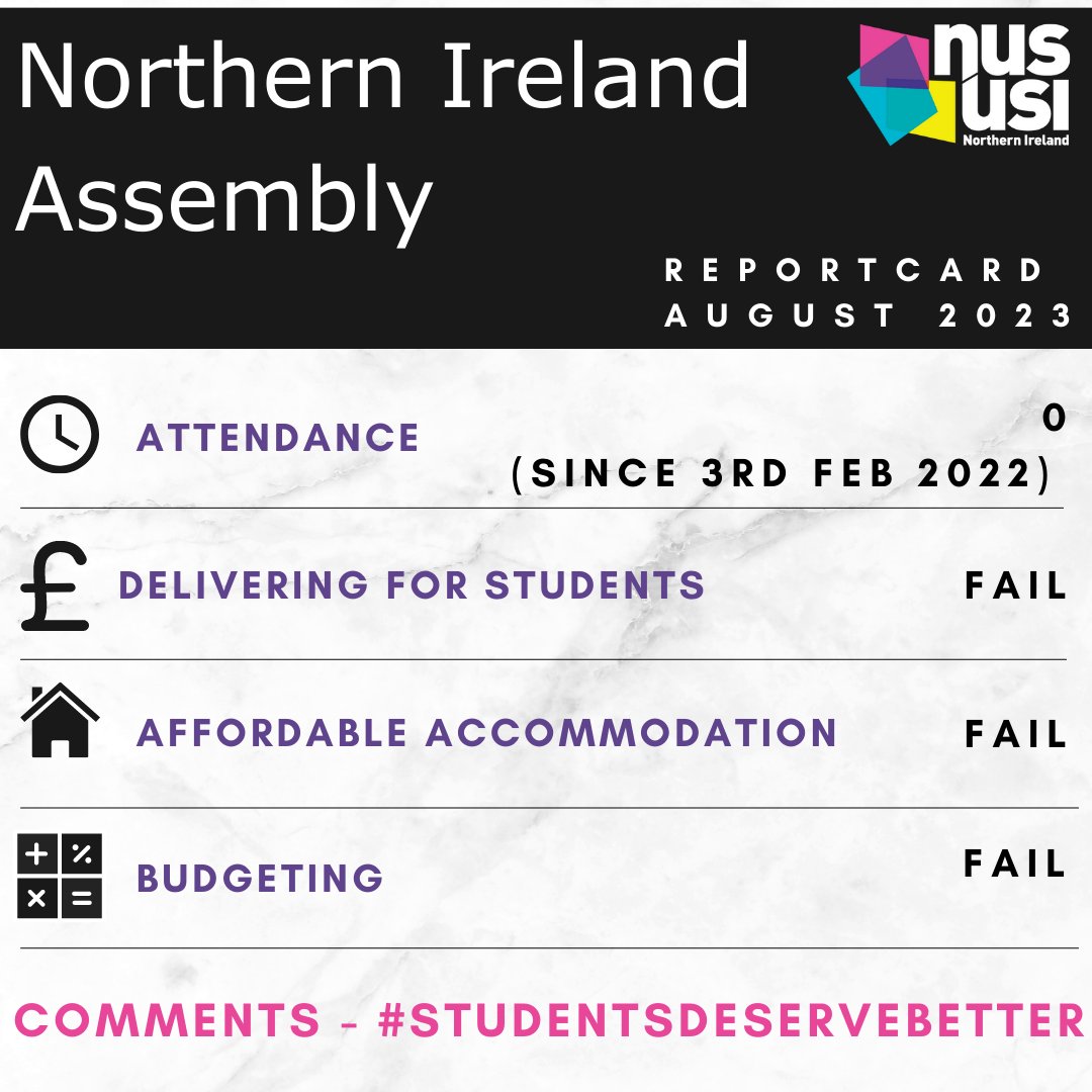 No matter the result, you put in the work - your Government hasn't. After all your hard work, you deserve the best future beyond #ResultsDay2023 Make some noise and join the movement. nus-usi.org #alevels #NorthernIreland #StudentsDeserveBetter