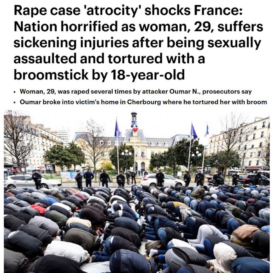 2023 #France #Cherbourg A #criminalmigrant violently sexually assaulted a French woman (29) who was r*ped several times by the #neocolonialist squatter. The attack was so violent, and included the use of a broom, that the victim's colon was perforated.

#antiwhiteviolence