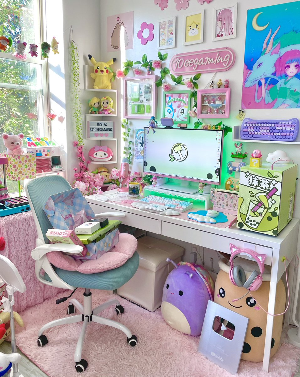 A candid snapshot of my current gaming setup 🌸