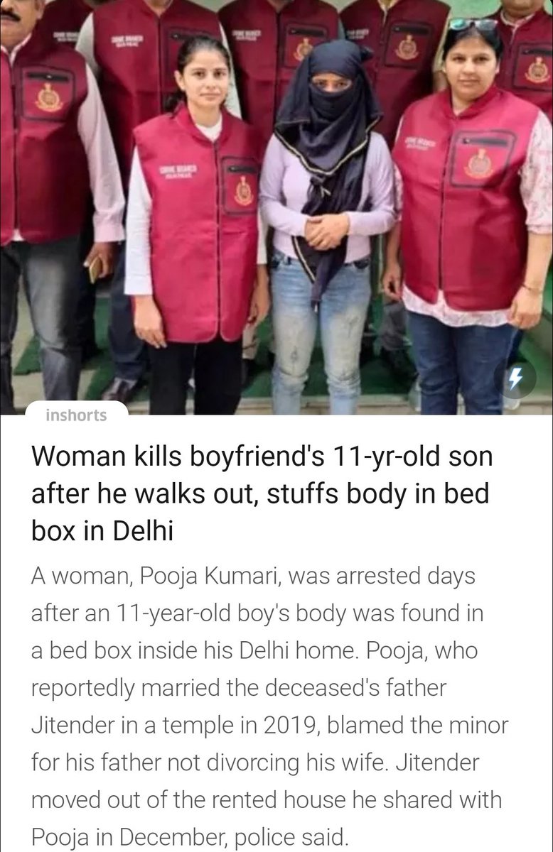 If this is #WomenEmpowerment then our society and law makers should think the level of #fear #men in #India is facing from #golddigger on account of their dreams of #moneyextortion and illicit relationship...
#snapchat 
#Binance 
#15august2023 
#marriagestrike
#feminismiscancer