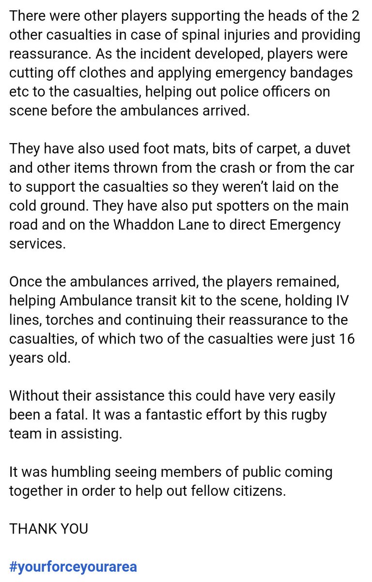 Goodable's tweet photo. A women's rugby team in the UK just saved four people's lives.

It's one of the most incredible stories you'll see on this app.

Trust us, it's worth it. https://t.co/Ql7N6SydMB