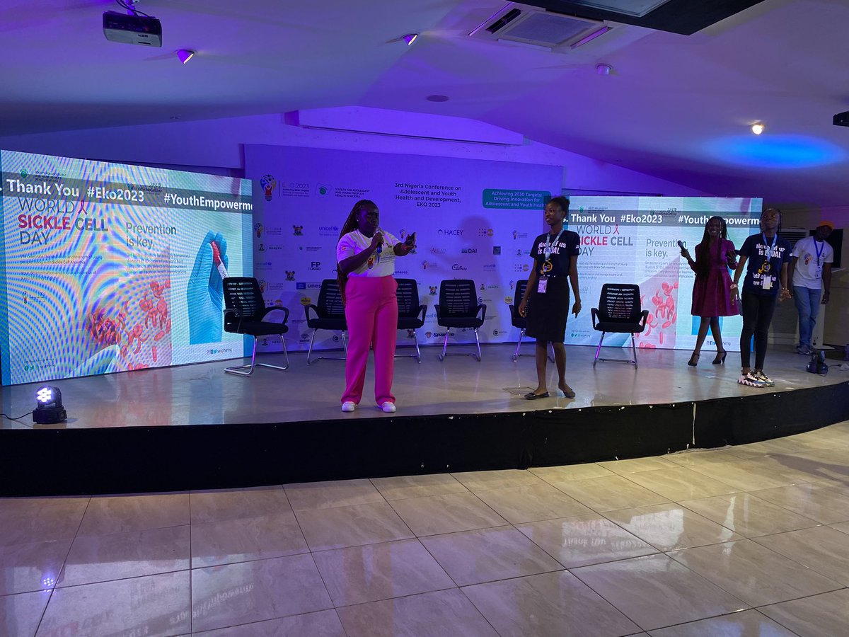 Am I live at the #Eko2023 pre conference. The 3rd conference on Adolescent health and Youth Development 
#SAYPHIN  #1point8naija #InnovationForChange #YouthEmpowerment #SDGs2030
